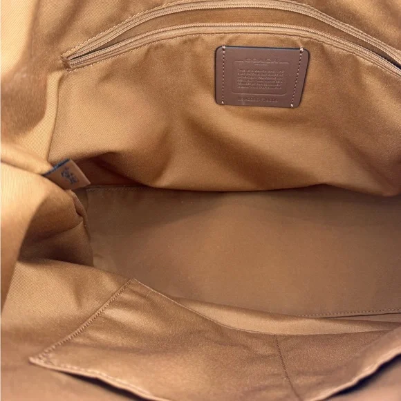Coach Chalk Pebbled Leather Gallery Tote BagNWT & COA